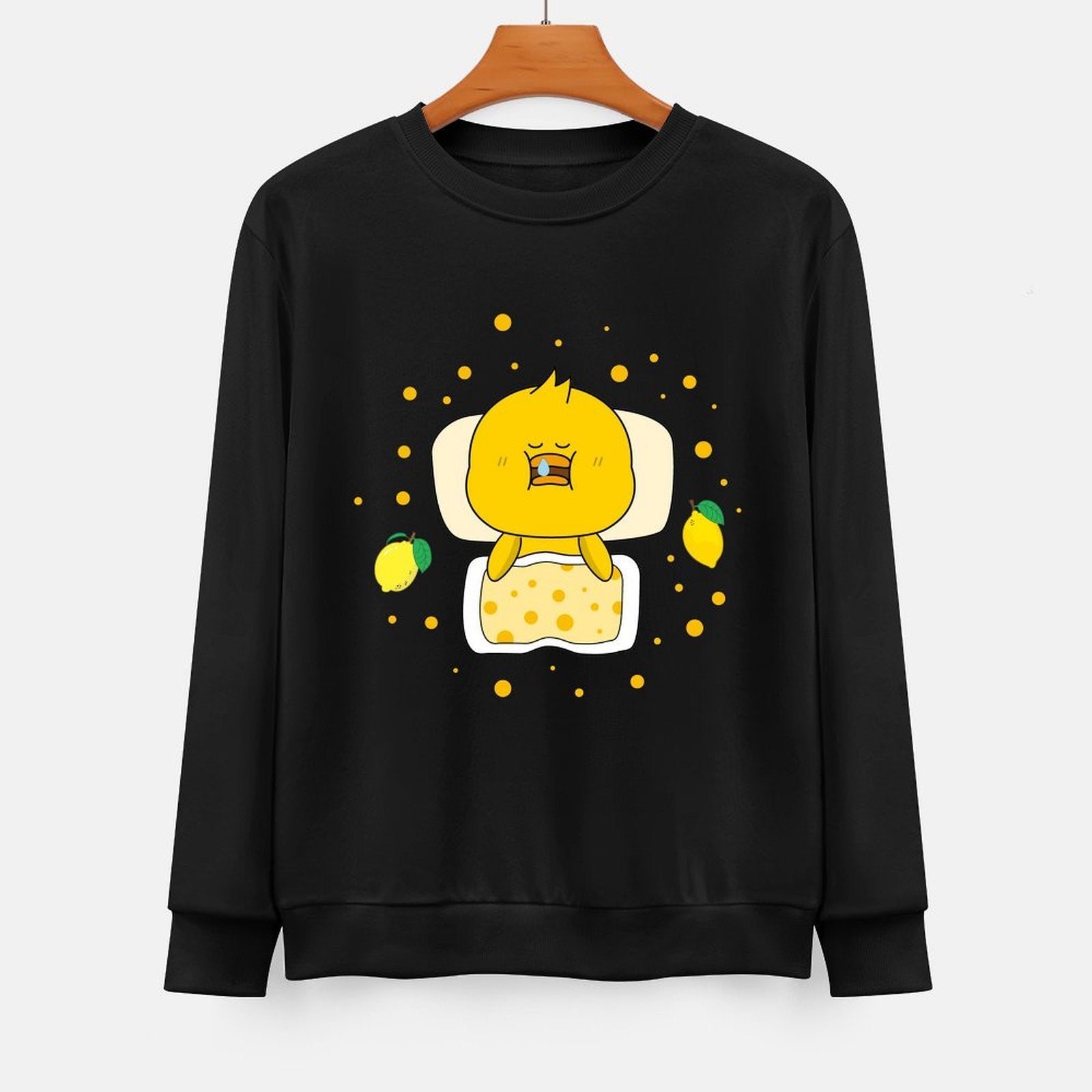 Front Patterned Long Sleeve TopUltra Durable Colorfast